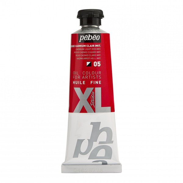 photo-Tube de peinture à l'huile - Fine - Rouge cadmium clair - 05 - 37ml - Pébéo Studio XL