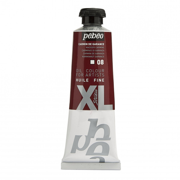 photo-Tube de peinture à l'huile - Fine - Carmin de Garance - 08 - 37ml - Pébéo Studio XL