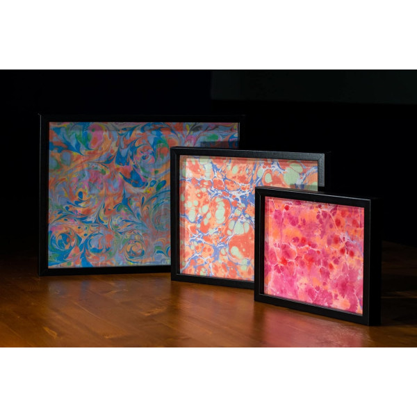 Peinture à effet marbré - Vert émeraude - Supports clairs - Tissu, papier, plâtre - Pébéo - Marbling