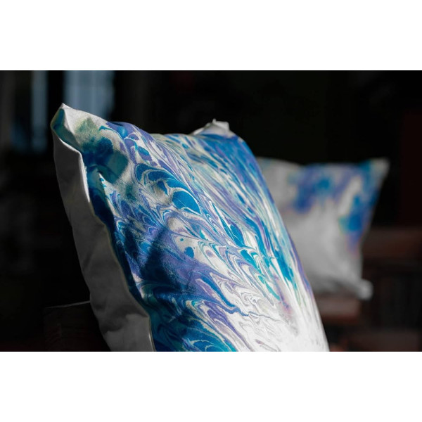 Peinture à effet marbré - Sienne - Supports clairs - Tissu, papier, plâtre - Pébéo - Marbling