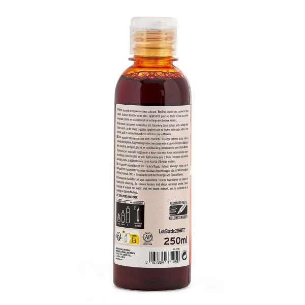 Encre aquarelle - Orange - Pébéo - Colorex - Calligraphie, dessin - 250ml