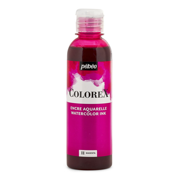 photo-Encre aquarelle - Magenta - Pébéo - Colorex - Calligraphie, dessin - 250ml