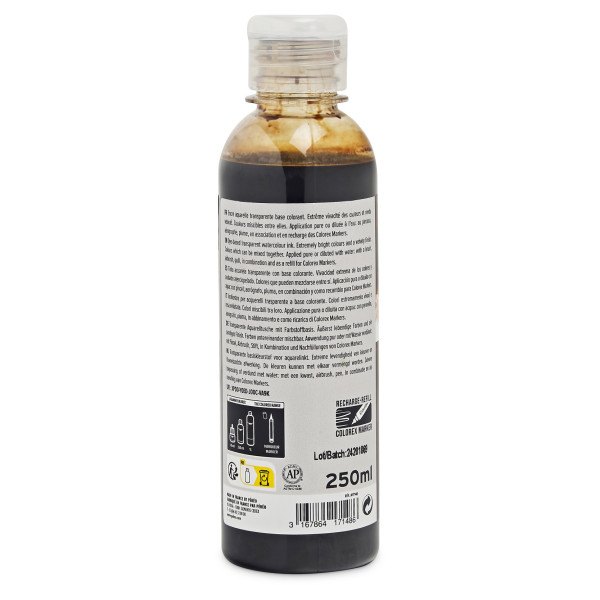 Encre aquarelle - Sépia - Pébéo - Colorex - Calligraphie, dessin - 250ml