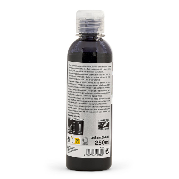 Encre aquarelle - Noir d'ivoire - Pébéo - Colorex - Calligraphie, dessin - 250ml