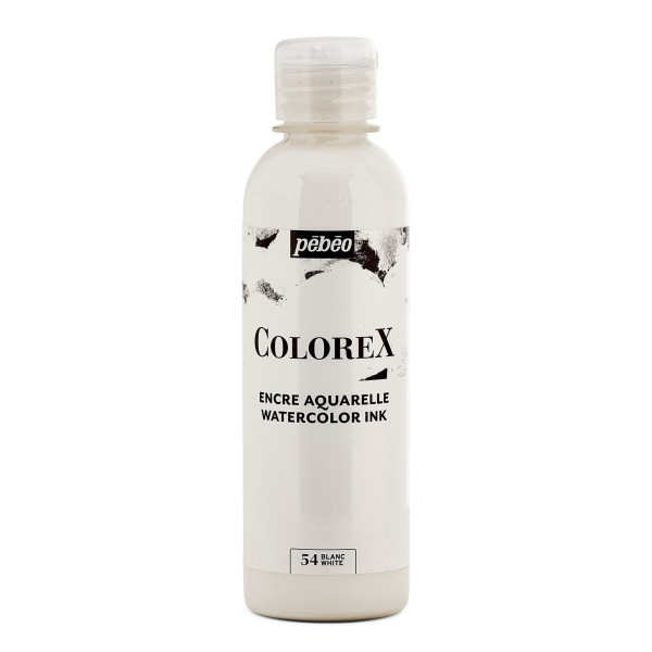 photo-Encre aquarelle - Blanc - Pébéo - Colorex - Calligraphie, dessin - 250ml