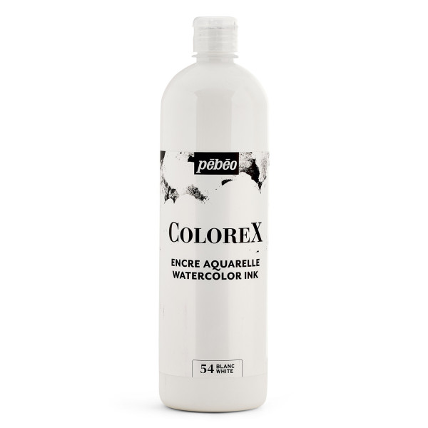 photo-Encre aquarelle - Blanc - Pébéo - Colorex - Calligraphie, dessin - 1L