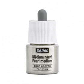 photo-Médium - Effet nacré - Pour peinture acrylique et aquarelle - Pébéo - 45ml