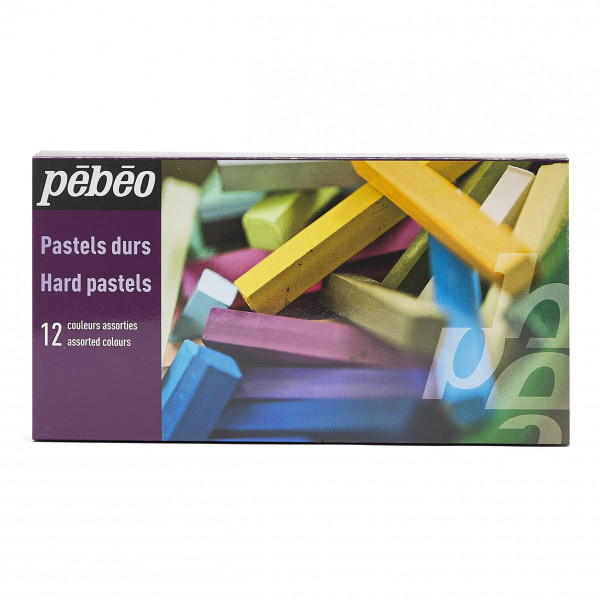 photo-Pastels - Durs - Boîte de 12 couleurs - Dessin, esquisse - Pébéo