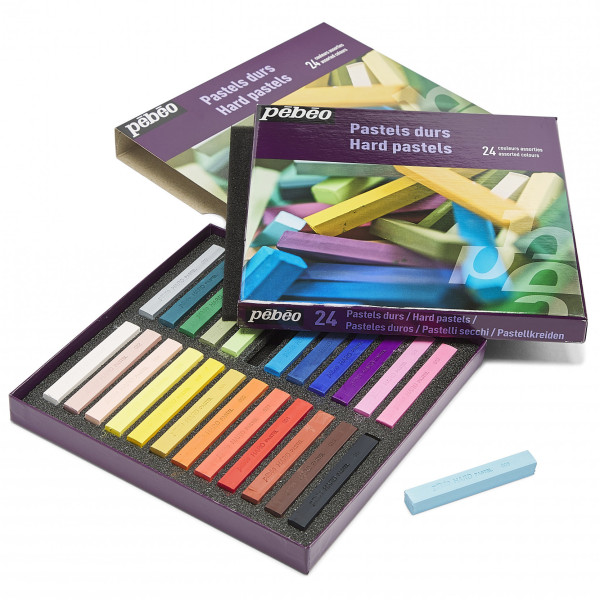 Pastels - Durs - Boîte de 24 couleurs - Dessin, esquisse - Pébéo