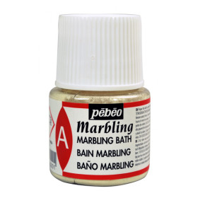 photo-Bain pour marbling - Effet marbré - Supports clairs - Tissus, papier, plâtre - Pébéo