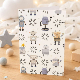 Carte 3D pop-up - Anniversaire - Enfant - Petit robot - 12x17cm - Avec enveloppe