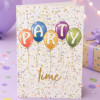 Carte 3D pop-up - Anniversaire - Invitation - Fête - 12x17cm - Avec enveloppe