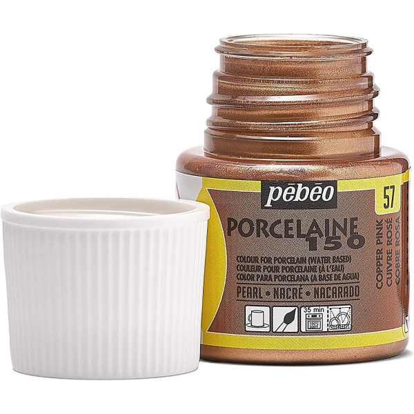 Peinture pour porcelaine - Pébéo - Porcelaine 150 - Cuivre rose - 45 ml