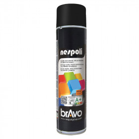 Bombe de peinture professionnelle Nespoli - RAL 9005 noir mat - 600ml | Artmania