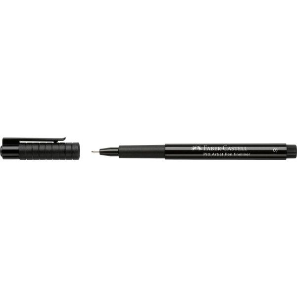 Feutre - Noir - Pointe fine - 0,3 mm - S - Pitt Artiste - Faber-Castell