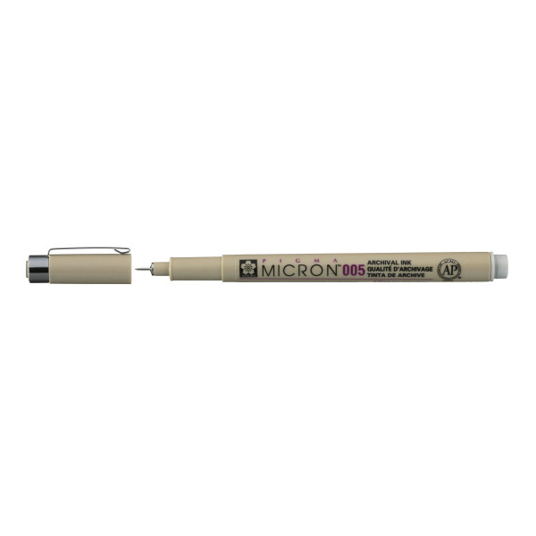 Feutre Pigma Micron 005 Sakura pointe extra fine 0.20mm gris froid clair