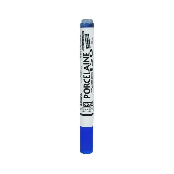 photo-Feutre pour porcelaine - Pébéo - Porcelaine 150 - Pointe fine 0,7mm - Bleu lapis