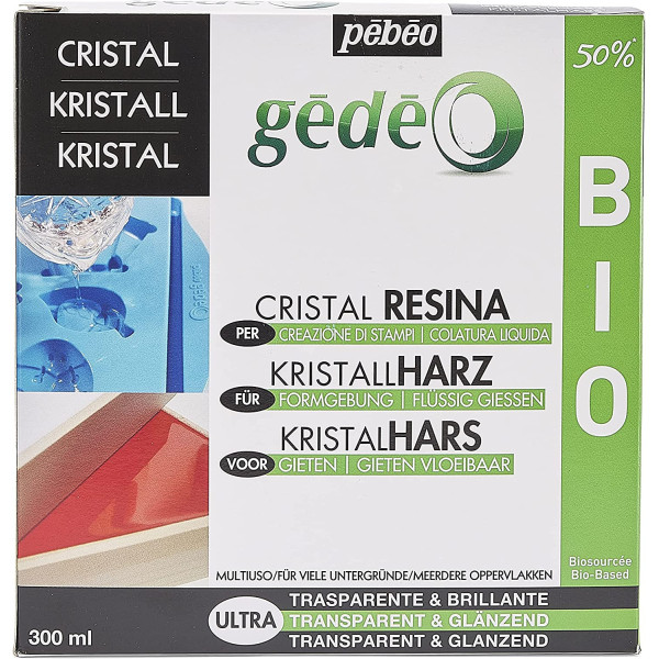 photo-Kit résine cristal - Gédéo - Pébéo - Biosourcée - Moulage - 300 ml