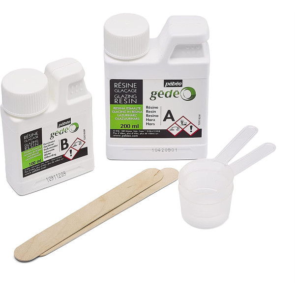 Kit résine de glaçage - Gédéo - Pébéo - Biosourcée - Glaçage - 300 ml
