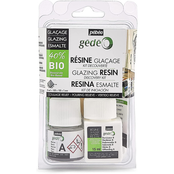 photo-Kit découverte résine de glaçage - Gédéo - Pébéo - Biosourcée - Glaçage - 45 ml
