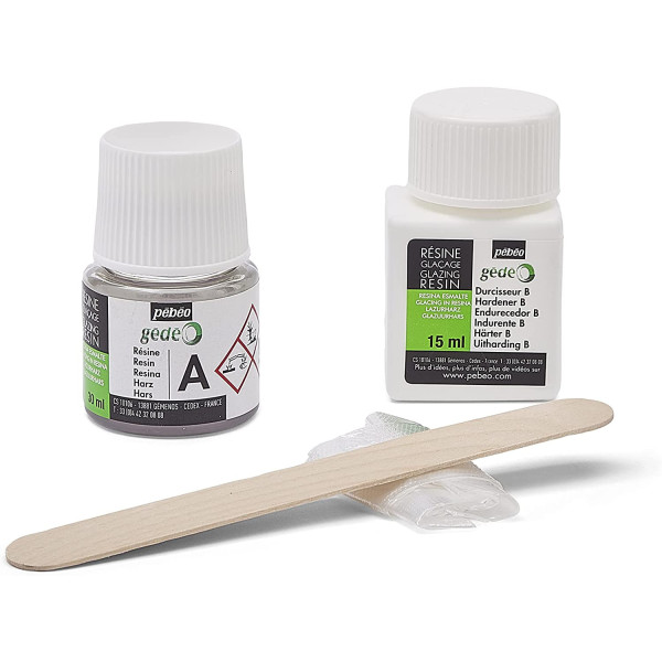 Kit découverte résine de glaçage - Gédéo - Pébéo - Biosourcée - Glaçage - 45 ml