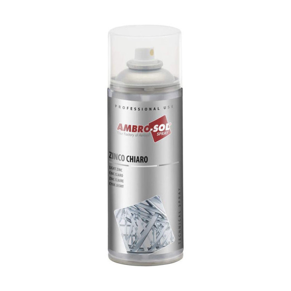Bombe aérosol - Zinc Clair 400ml - Ambro-Sol | Artmania