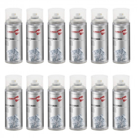 Lot de 12 bombes aérosols - Zinc Clair 400ml - Ambro-Sol | Artmania