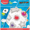 photo-Palette de peinture - Plastique - 6 compartiments - Ronde - Maped