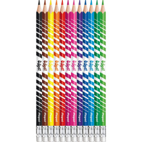12 crayons de couleur - Coloriage - Avec embout gomme - Maped - Oops Color Pep's