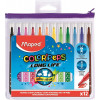 photo-12 feutres de coloriage - Pointe moyenne -Ultra lavable - Color'Peps Animal - Maped