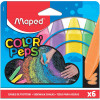 photo-6 grosses craies - Pour écrire sur le sol - Assortiment - Color'Peps - Maped