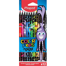 photo-12 crayons de couleur - Assortiment - Color'Peps Monster - Maped
