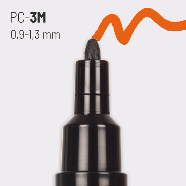 Marqueur Posca PC-3M jaune soleil | pointe fine conique