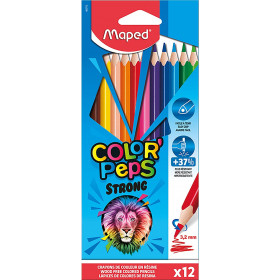 photo-12 crayons de couleur - Ultra résistant - Color'Peps Strong - Maped