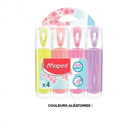 Etui de 4 surligneurs Classic Pastel - Fluo Pep's Maped