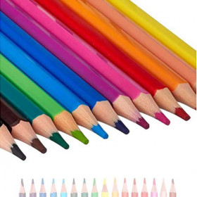photo-12 crayons de couleur - Corps de forme hexagonal - Assortiment - Staedtler