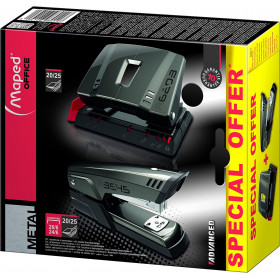 photo-Coffret perforatrice et agrafeuse - Métal - Maped Office