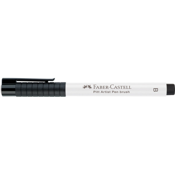Feutre à dessin - Pointe pinceau - Blanc - Pitt Artist - Faber-Castell