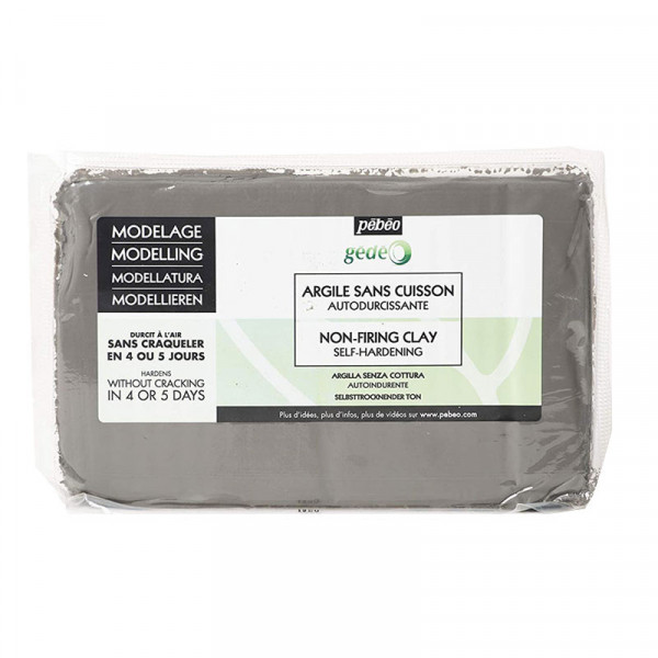 photo-Bloc d'argile - Gris - Sans cuisson - Autodurcissant - 1,5 kg - Pébéo