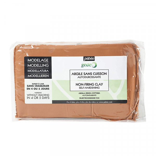 photo-Bloc d'argile - Marron - Sans cuisson - Autodurcissant - 1,5 kg - Pébéo