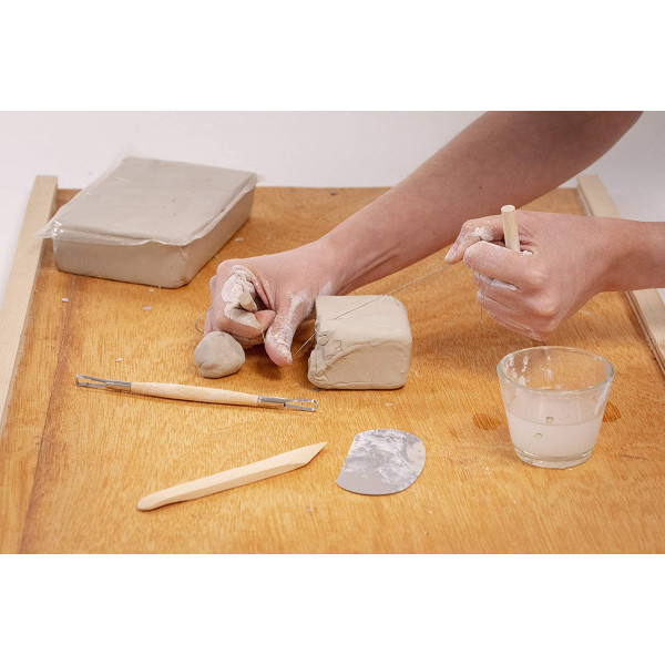 Bloc d'argile - Marron - Sans cuisson - Autodurcissant - 1,5 kg - Pébéo