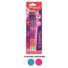 6 crayons graphite - Embout gomme - Mine HB - Cosmic Teens - Maped