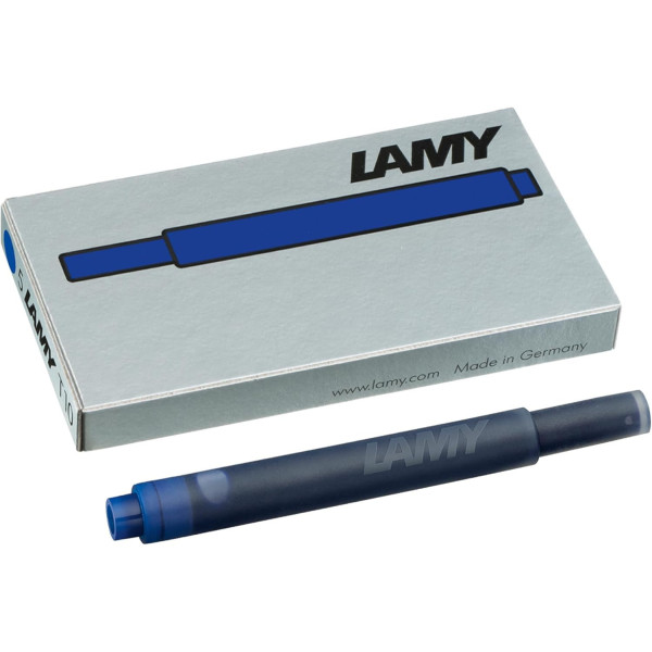 Cartouche d'encre - Bleu - Effaçable - Grande taille - Compatible stylos LAMY - 5 cartouches