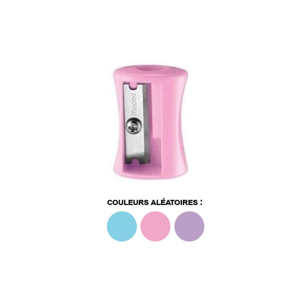 Taille-crayon - 1 trou - Plastique - Couleurs pastel - Maped
