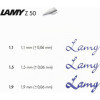 Plume de rechange pour porte-plume ou stylo plume - Métal - Z50 Joy 1.1 - Lamy