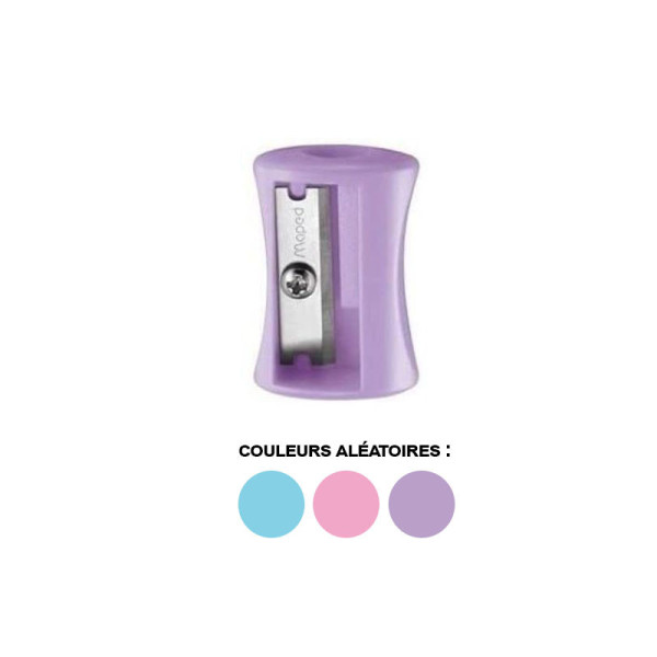 Taille-crayon - 1 trou - Plastique - Couleurs pastel - Maped