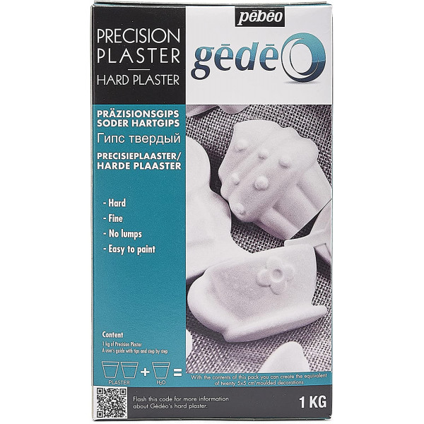 photo-Plâtre de précision - Plâtre dur - 1 kg - Gédéo - Pébéo