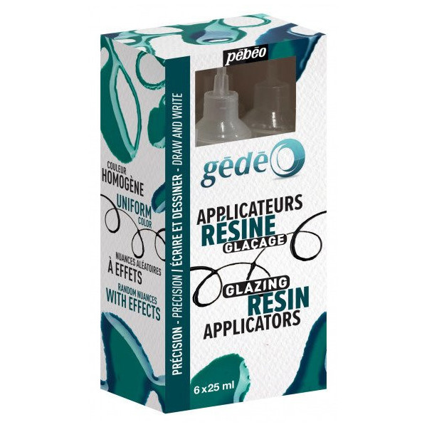 photo-Applicateurs de résine glaçage - Gédéo - Pébéo - 6 pièces