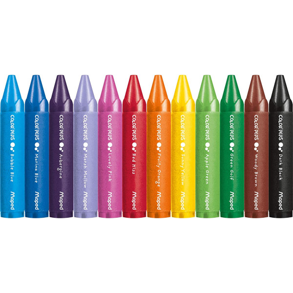 Mallette de coloriage - Feutres - Crayons de cire - Pour enfant - Color'Peps - Maped