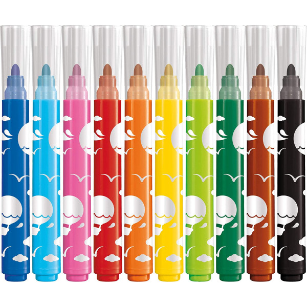 Mallette de coloriage - Feutres - Crayons de cire - Pour enfant - Color'Peps - Maped